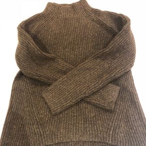 Olive Green Mockneck Madewell Northfield Sweater